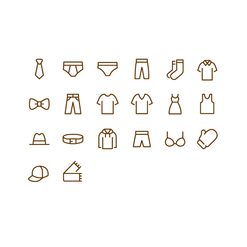 20PCS Clothing Label Decals for Dresser Drawers & Closet Organizers | Wardrobe Storage Bin Labels