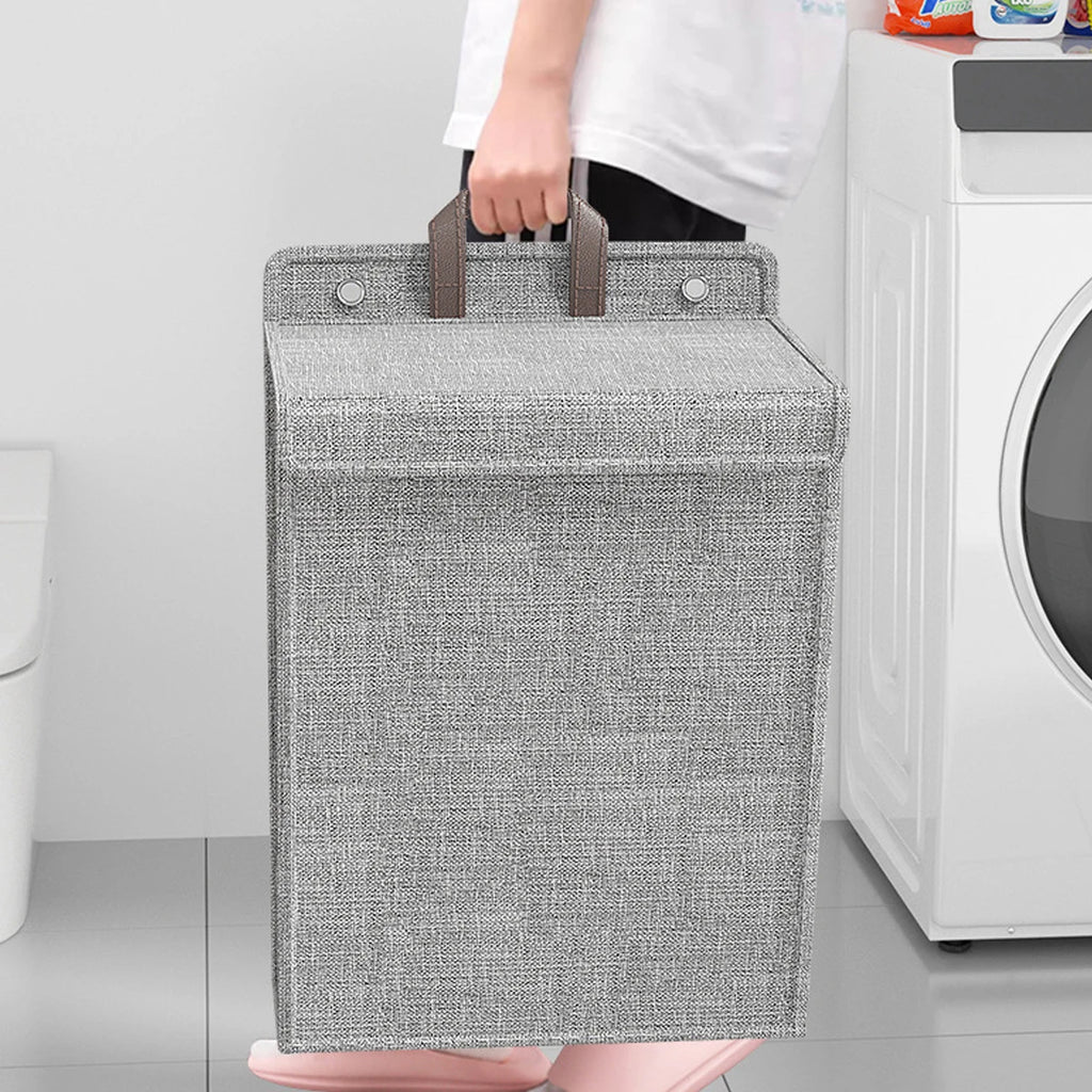 Wall Mounted Foldable Laundry Basket | Hanging Oxford Fabric Laundry Hamper Organizer