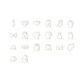 20PCS Clothing Label Decals for Dresser Drawers & Closet Organizers | Wardrobe Storage Bin Labels