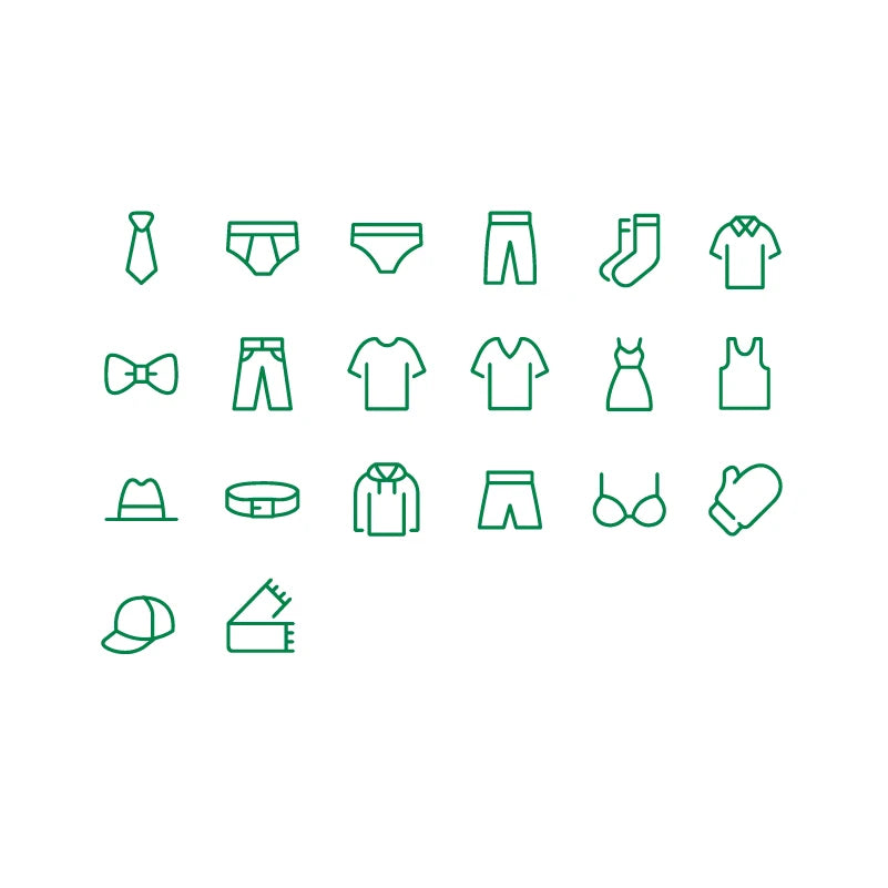 20PCS Clothing Label Decals for Dresser Drawers & Closet Organizers | Wardrobe Storage Bin Labels