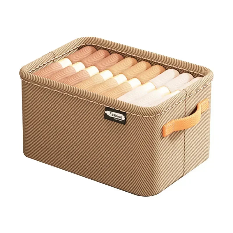Closet Storage Organizer Box – Foldable Fabric Bins for Clothes, Pants, Shirts & More